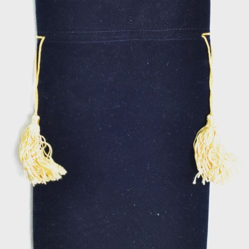 Blue Velvet Drawstring Bag