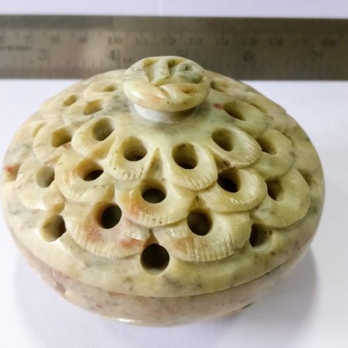 Hand Carved Soapstone Incense Burner