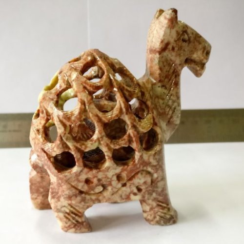 Handcrafted Camel Soapstone Sculpture