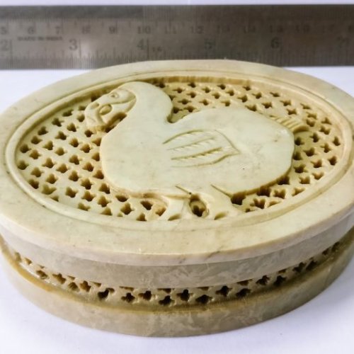 Handcrafted Soapstone Decorative Box