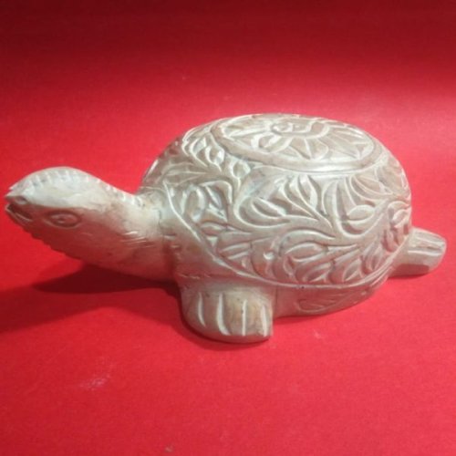 Handcrafted Turtle Soapstone Sculpture