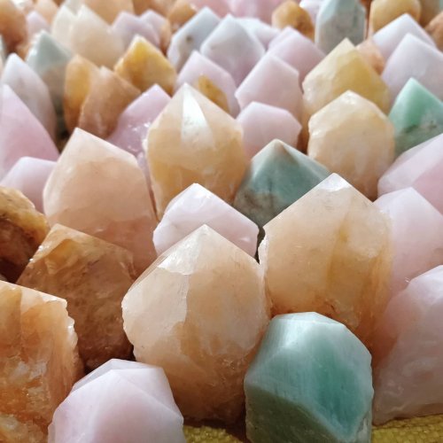 Natural Pastel Crystal Points Assorted Stones