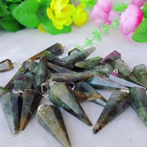 Rutilated Quartz Crystal Pendulum