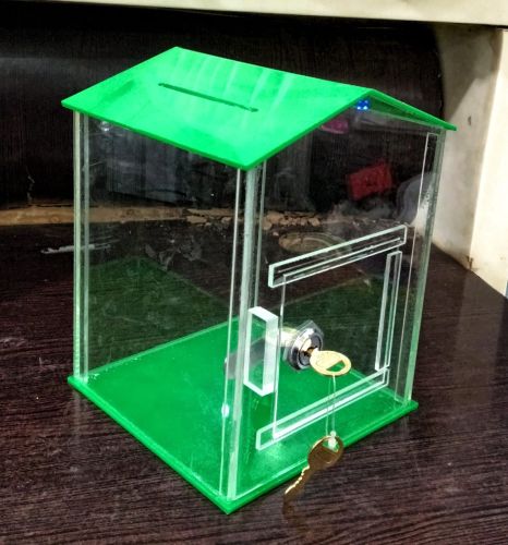 Acrylic Rectangle Donation Box