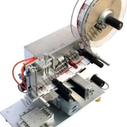Semi Automatic Flat Bottle Sticker Labelling Machine Semi Automatic Flat Bottle Sticker Labelling Machine