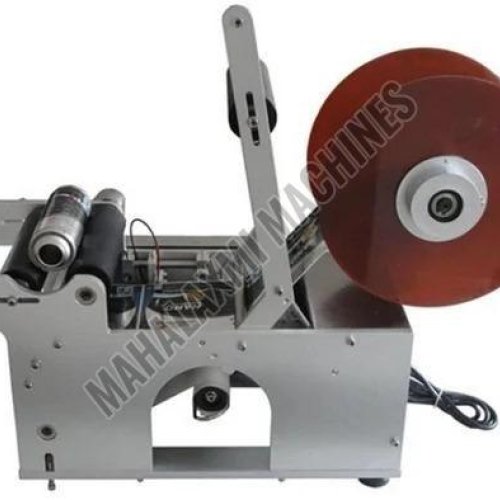 Semi Automatic Round Bottle Sticker Labelling Machine