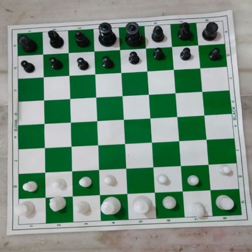 Green & White Chess Board