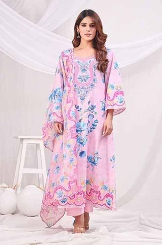 Printed Cotton Kurti Pant Set