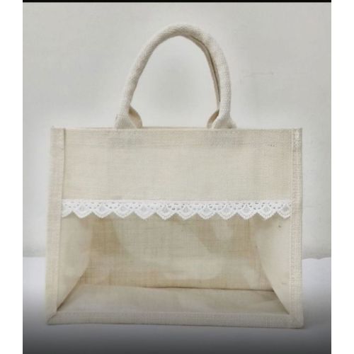 White Jute Gift Hamper Bag