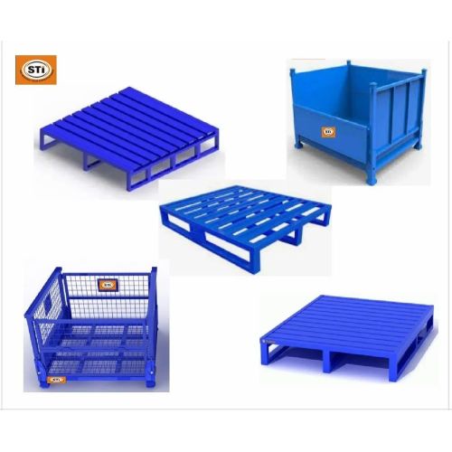 Stainless Steel Pallet Trolley for Textile Industry