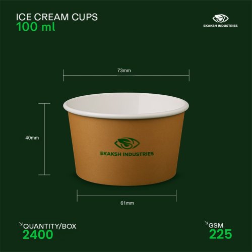 100ml Paper Ice Cream Cup
