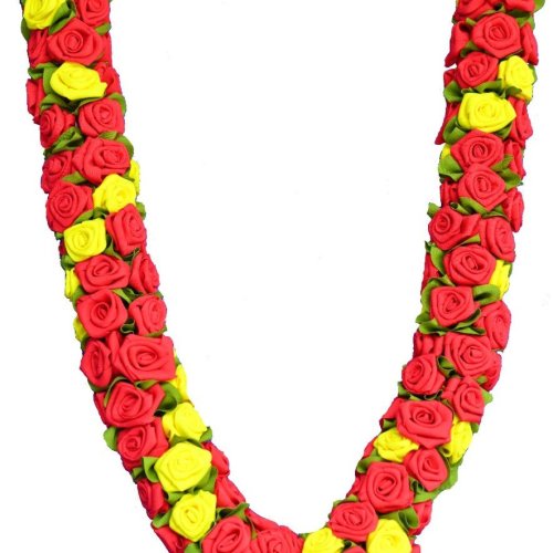 45cm Artificial Red Yellow Rose Artificial Garland