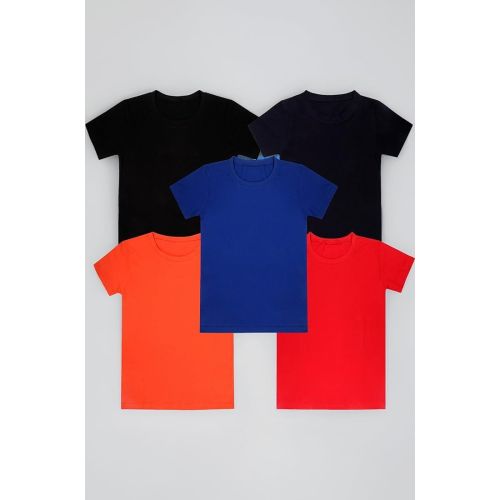 Plain Cotton Half Sleeve Kids T Shirt