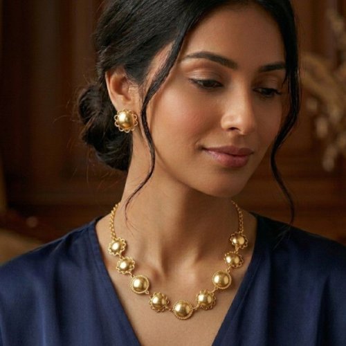 Bold Sphere Drop Statement Necklace Set Bold Sphere Drop Statement Necklace Set