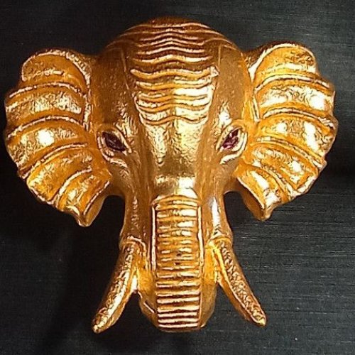 Elephant Design Gold Plated Statement Ring Elephant Design Gold Plated Statement Ring