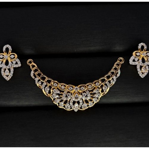 Teardrop Cz ARC Gold Plated Mangalsutra Set