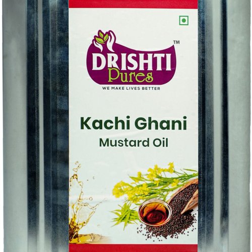15 Litre Kachi Ghani Mustard Oil Tin