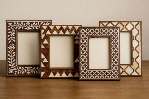 Classic Bone Inlay Photo Frame