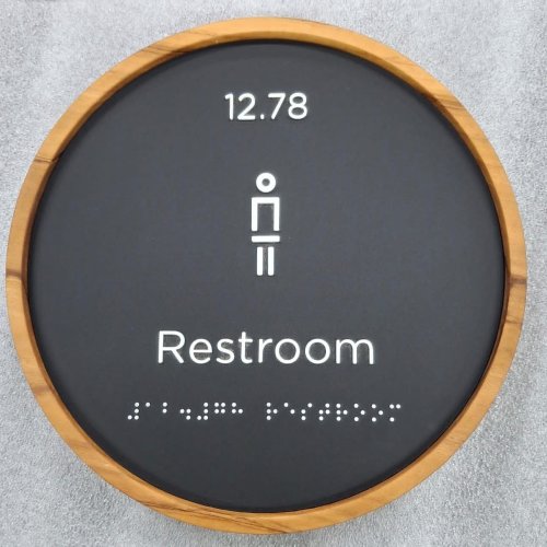 Bathroom Braille Signage