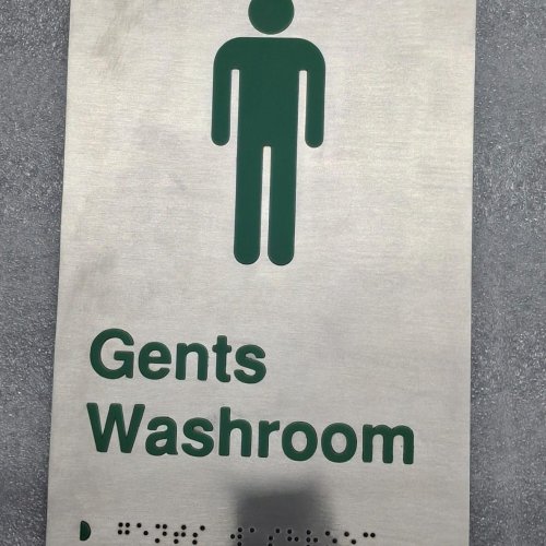 stainless steel braille signage