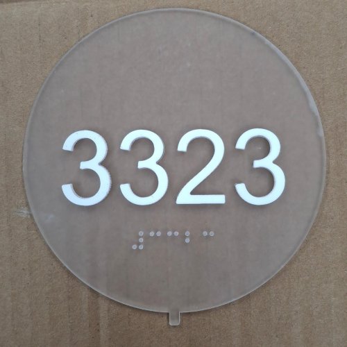 Number Name Plate