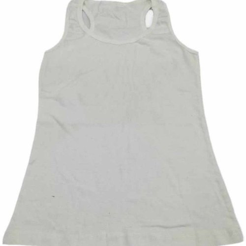 Women White Coton Vest