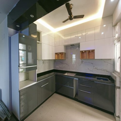 L Shaped Modular Kitchen