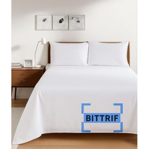 Hotel Plain White Bed Sheet