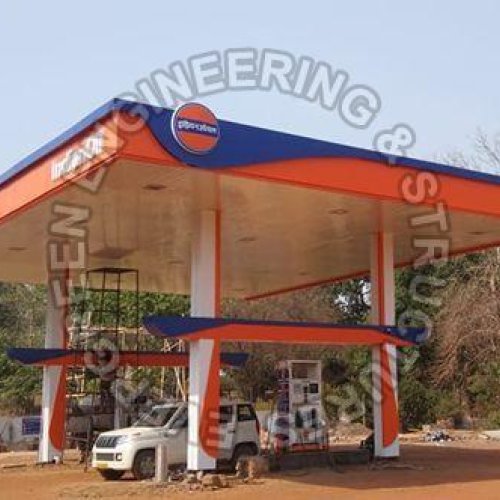 Indian Oil Petrol Pump Canopy