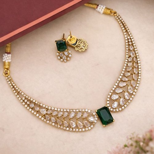 American Diamond Chokers Necklace Set