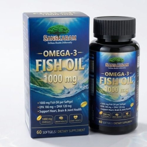 Sanskaram Omega 3 Fish Oil Capsules