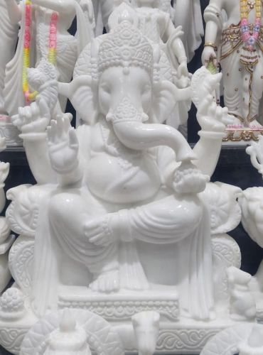21 Inch Marble Ganesh Ji Murti