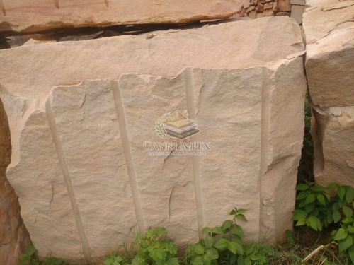 Rough Bansi Paharpur Pink Sandstone Block