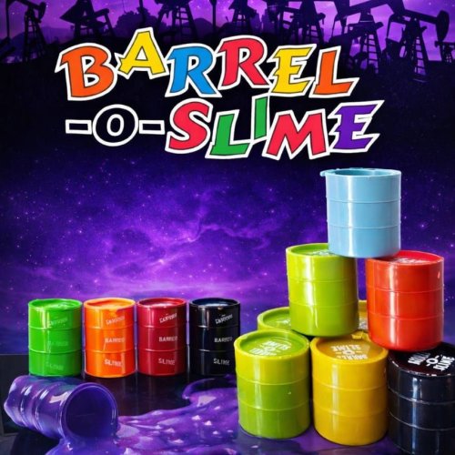 Multicolor Barrel O Slime Toy