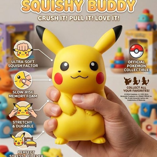 Pikachu Squeeze Toy