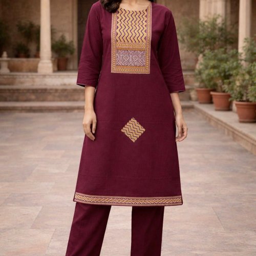 Womens Pure Cotton Coord Set