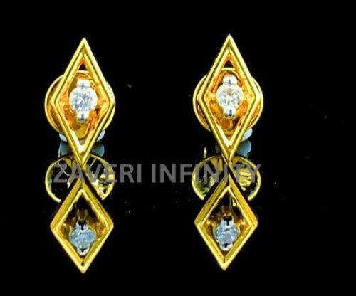 Kite Shaped Diamond Earrings