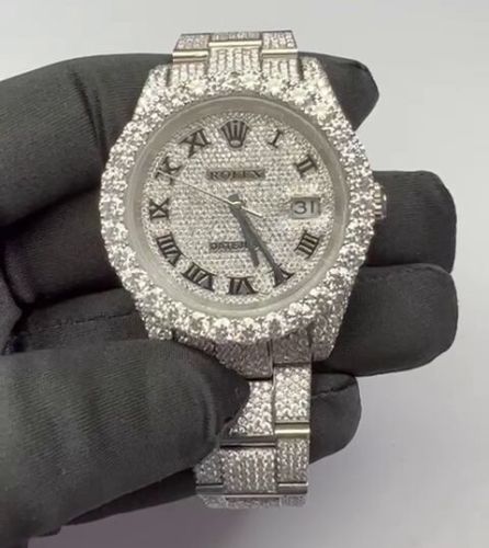 Silver Moissanite Watch