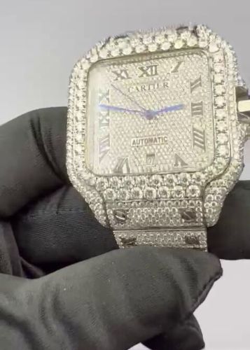 Square Dial Moissanite Watch