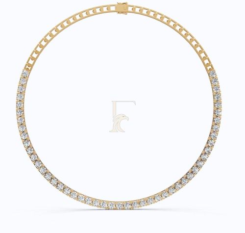 14K Rose Gold Tennis Necklace