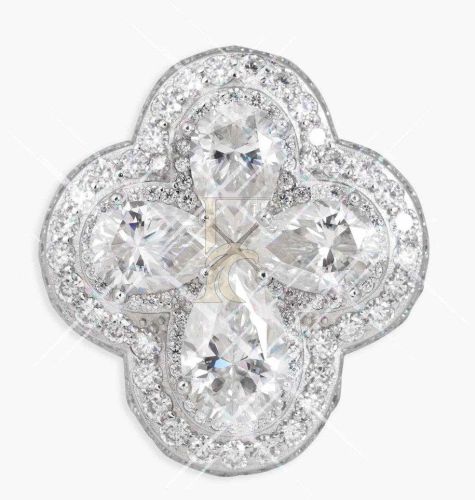 Four Leaf Clover Diamond Ring