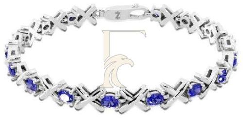Hugs & Kisses Tanzanite Diamond Bracelet