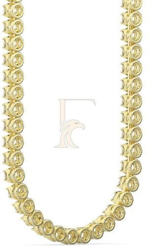 Round Bezel Diamond Necklace