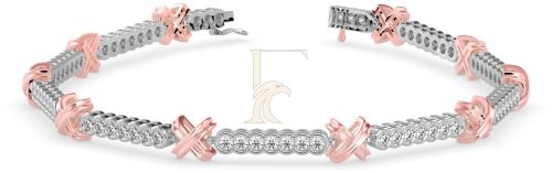 The Cross Corset Tennis Bracelet