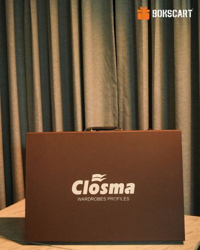 Rigid Handle Briefcase Style Magnetic Box