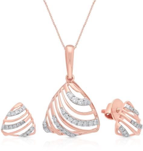 Diamond Gold Pendant Set Diamond Gold Pendant Set