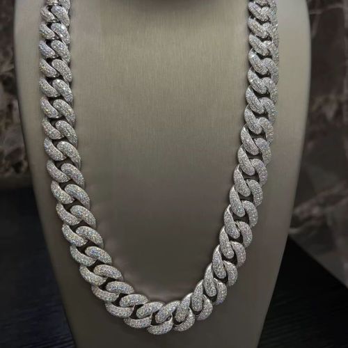 VVS1 Moissanite Diamond Cuban Link Chain