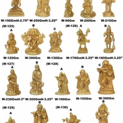 Antique Finish Brass Hindu God Statue