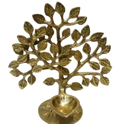 Brass Kalpavriksha Tree Diya