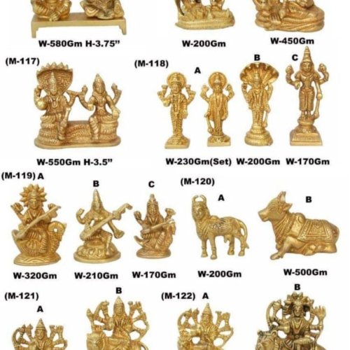 Handmade Brass Hindu Deity Idol